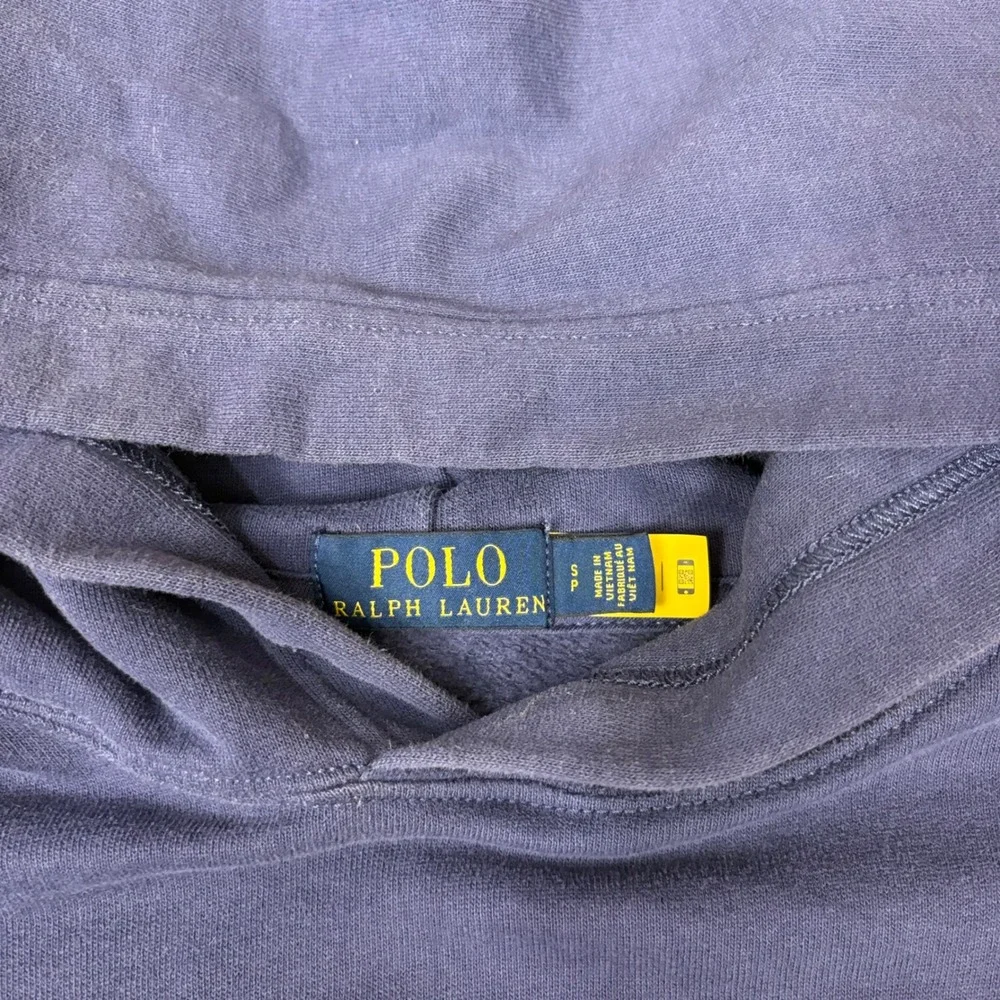 Polo Ralph Lauren Mens Hoodie Navy Blue Rainbow 1992 Graphic Sweatshirt Small